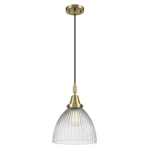 Seneca Falls - 1 Light Cord Hung Mini Pendant-9.5 Inch Wide and 13.13 Inch Tall - 1372626