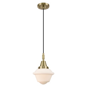 Oxford - 1 Light Cord Hung Mini Pendant-7.25 Inch Wide and 9.13 Inch Tall - 1372639