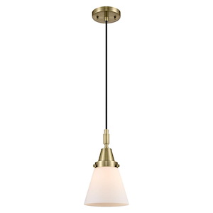 Cone - 1 Light Cord Hung Mini Pendant-6.25 Inch Wide and 9.13 Inch Tall - 1372640