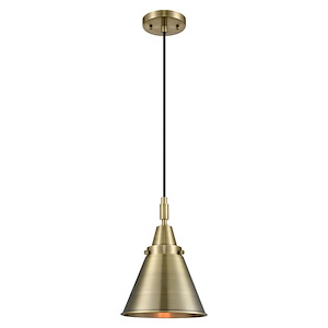 Appalachian - 1 Light Cord Hung Mini Pendant-8 Inch Wide and 11.13 Inch Tall - 1372643