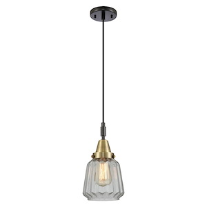 Chatham - 1 Light Cord Hung Mini Pendant-7 Inch Wide and 9.13 Inch Tall - 1372628