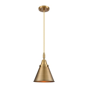 Appalachian - 1 Light Cord Hung Mini Pendant-11.13 Inch Tall and 8 Inch Wide - 1373773