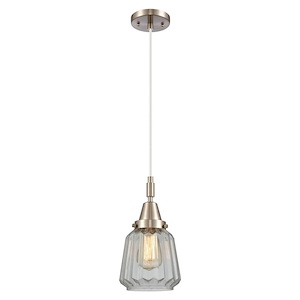 Chatham - 1 Light Cord Hung Mini Pendant-7 Inch Wide and 9.13 Inch Tall - 1372628