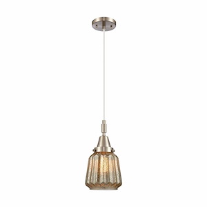Chatham - 1 Light Cord Hung Mini Pendant-9.13 Inch Tall and 7 Inch Wide - 1375757