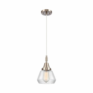 Fulton - 1 Light Cord Hung Mini Pendant-10.13 Inch Tall and 7 Inch Wide - 1375758