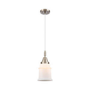 Canton - 1 Light Cord Hung Mini Pendant-11.13 Inch Tall and 6 Inch Wide - 1372630