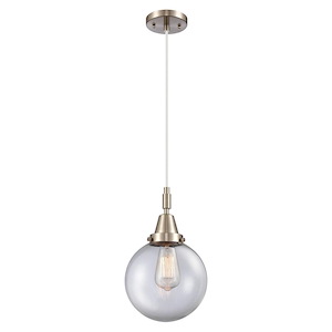 Beacon - 1 Light Cord Hung Mini Pendant-12.63 Inch Tall and 8 Inch Wide - 1372636