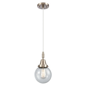 Beacon - 1 Light Cord Hung Mini Pendant-10.63 Inch Tall and 6 Inch Wide - 1372635