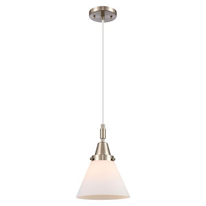 Cone - 1 Light Cord Hung Mini Pendant-7.75 Inch Wide and 11.13 Inch Tall - 1372637