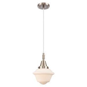 Oxford - 1 Light Cord Hung Mini Pendant-7.25 Inch Wide and 9.13 Inch Tall - 1372639