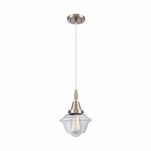 Oxford - 1 Light Cord Hung Mini Pendant-9.13 Inch Tall and 7.25 Inch Wide - 1375761