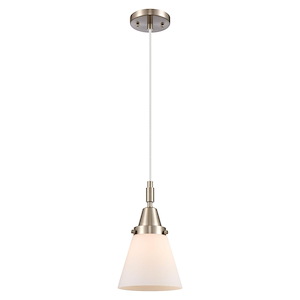 Cone - 1 Light Cord Hung Mini Pendant-6.25 Inch Wide and 9.13 Inch Tall - 1372640