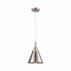 Appalachian - 1 Light Cord Hung Mini Pendant-11.13 Inch Tall and 8 Inch Wide - 1375762