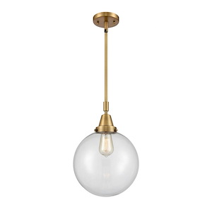 Beacon - 1 Light Stem Hung Mini Pendant In Industrial Style-14.13 Inches Tall and 10 Inches Wide - 1289416