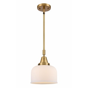 Bell - 1 Light Stem Hung Mini Pendant In Industrial Style-11.13 Inches Tall and 8 Inches Wide - 1289367