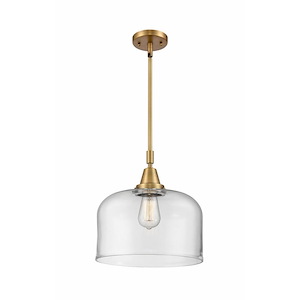 Bell - 1 Light Stem Hung Mini Pendant In Industrial Style-14.13 Inches Tall and 12 Inches Wide - 1289374
