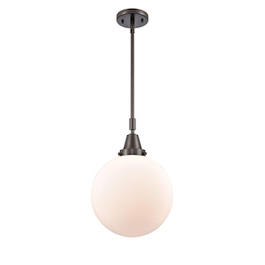 Beacon - 1 Light Stem Hung Mini Pendant In Industrial Style-14.13 Inches Tall and 10 Inches Wide - 1289416