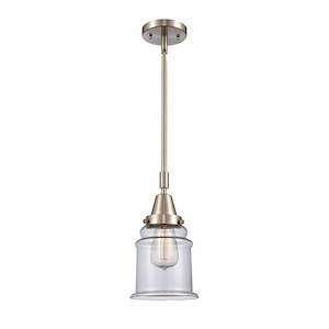 Canton - 1 Light Stem Hung Mini Pendant In Industrial Style-11.13 Inches Tall and 6.5 Inches Wide - 1289359