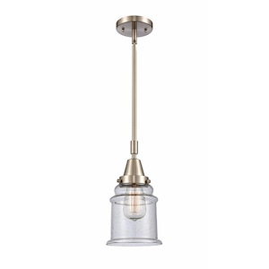 Canton - 1 Light Stem Hung Mini Pendant In Industrial Style-11.13 Inches Tall and 6.5 Inches Wide - 1289359