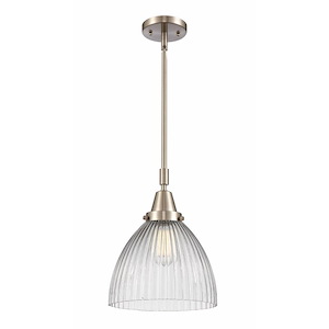 Seneca Falls - 1 Light Stem Hung Mini Pendant In Traditional Style-13.13 Inches Tall and 9.5 Inches Wide - 1289358