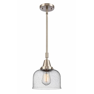 Bell - 1 Light Stem Hung Mini Pendant In Industrial Style-11.13 Inches Tall and 8 Inches Wide - 1289367