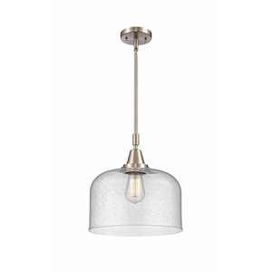 Bell - 1 Light Stem Hung Mini Pendant In Industrial Style-14.13 Inches Tall and 12 Inches Wide - 1289374