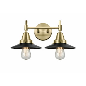 Railroad - 2 Light Bath Vanity-7.25 Inches Tall and 17 Inches Wide - 1289406
