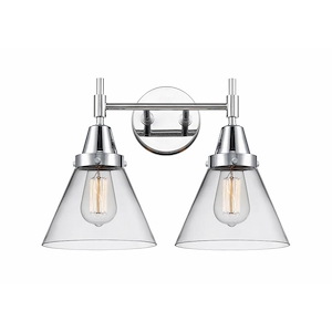 Cone - 2 Light Bath Vanity-11.25 Inches Tall and 16.75 Inches Wide - 1289395