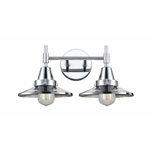 Railroad - 2 Light Bath Vanity-7.25 Inches Tall and 17 Inches Wide - 1289406