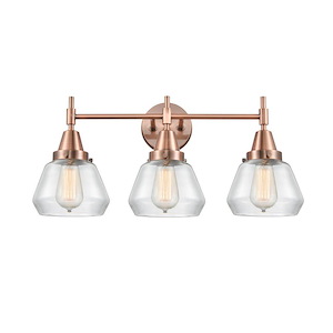 Fulton - 3 Light Glass Bath Vanity-10.5 Inch Tall and 24.75 Inch Wide - 1289407