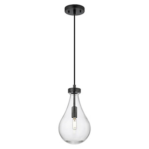 Owego - 1 Light Cord Hung Pendant-7 Inch Wide and 12.25 Inch Tall - 1372647