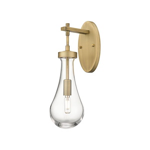 Owego - 1 Light Glass Wall Sconce-16.5 Inch Tall and 5.13 Inch Wide - 1372649