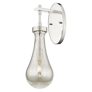 Owego - 1 Light Glass Wall Sconce-16.5 Inch Tall and 5.13 Inch Wide - 1423962