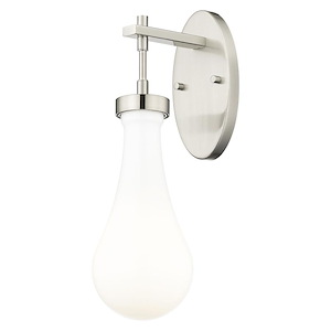 Owego - 1 Light Glass Wall Sconce-16.5 Inch Tall and 5.13 Inch Wide - 1423980