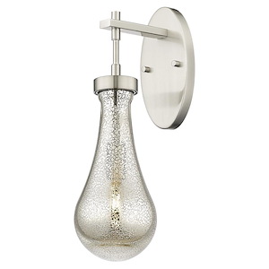 Owego - 1 Light Glass Wall Sconce-16.5 Inch Tall and 5.13 Inch Wide - 1423951