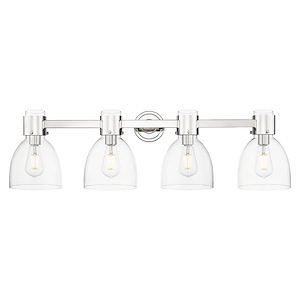 Lawton Bell - 4 Light Bath Vanity-34 Inch Wide and 10 Inch Tall - 1372669