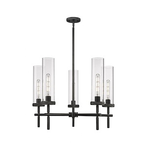 Lincoln - 5 Light Stem Hung Chandelier-19.5 Inch Tall and 26.75 Inch Wide - 1291916