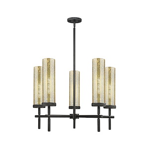 Lincoln - 5 Light Stem Hung Chandelier-19.5 Inch Tall and 26.75 Inch Wide - 1373970