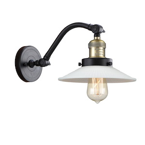 Halophane - 1 Light Adjustable Wall Sconce-11.5 Inch Tall and 8.5 Inch Wide - 1424019