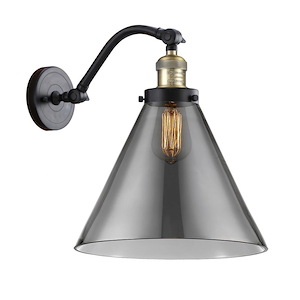 Cone - 1 Light Wall Sconce In Industrial Style-14 Inches Tall and 12 Inches Wide - 1289390