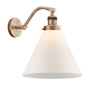 Cone - 1 Light Wall Sconce In Industrial Style-14 Inches Tall and 12 Inches Wide - 1289390