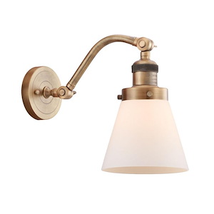 Cone - 1 Light Wall Sconce In Industrial Style-11.5 Inches Tall and 6.5 Inches Wide - 1289403