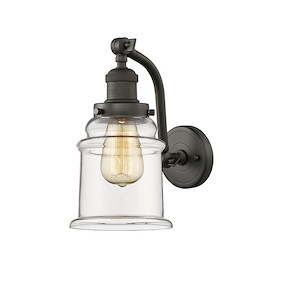 Franklin Restoration - 1 Light Canton Wall Sconce In IndustrialStyle-11.5 Inches Tall and 6 Inches Wide - 1266238