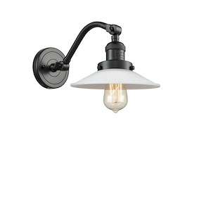 Halophane - 1 Light Adjustable Wall Sconce-11.5 Inch Tall and 8.5 Inch Wide - 1424134