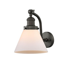 Cone - 1 Light Wall Sconce In Industrial Style-11.5 Inches Tall and 8 Inches Wide - 1289408