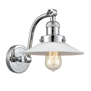 Halophane - 1 Light Adjustable Wall Sconce-11.5 Inch Tall and 8.5 Inch Wide - 1424095