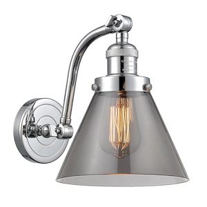 Cone - 1 Light Wall Sconce In Industrial Style-11.5 Inches Tall and 8 Inches Wide - 1289408
