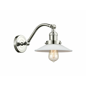 Halophane - 1 Light Adjustable Wall Sconce-11.5 Inch Tall and 8.5 Inch Wide - 1424028