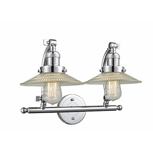 Halophane - 2 Light Adjustable Bath Vanity-12 Inch Tall and 18.25 Inch Wide - 1424141