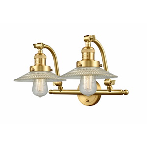 Halophane - 2 Light Adjustable Bath Vanity-12 Inch Tall and 18.25 Inch Wide - 1424068